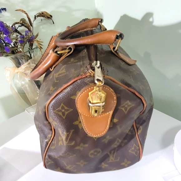Sale 👀 Louis Vuitton Monogram Speedy 30 BOSTON Bag Vtg Paris W Free Organizer - Picture 6 of 16